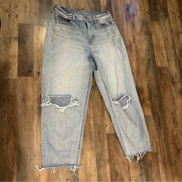 American Eagle Relaxed Mom Jean sz 10 - Picture 1 of 8